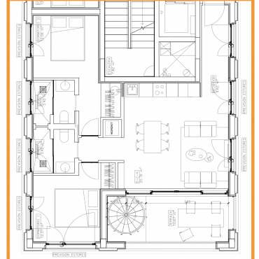 Penthouse 4A Floor Plan - Bellver Place