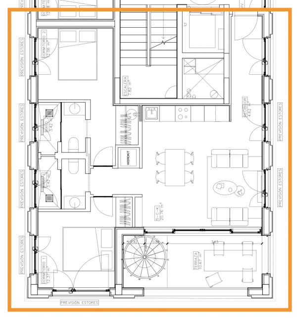 Penthouse 4A Floor Plan - Bellver Place